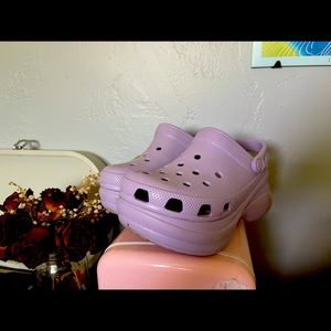 CROCS. super cute lavender crocs
